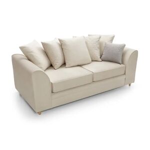 Abakus Direct Chicago 180Cm Velvet Flared Arm Sofa brown 78.0 H x 180.0 W x 89.0 D cm