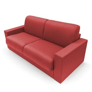 Ebern Designs 2 Seater Fold Out Sofa Bed red 90.0 H x 216.0 W x 96.0 D cm