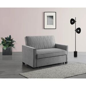 Ebern Designs Gwendolynne 2 Seater Clic Clac Sofa Bed gray 88.0 H x 130.0 W x 86.0 D cm
