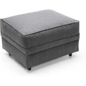 Abakus Direct Darcy 60Cm Square Footstool Ottoman gray 47.0 H x 60.0 W x 50.0 D cm