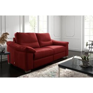 Ebern Designs Abbrielle 2 Seater Genuine Leather Sofa red 100.0 H x 175.0 W x 95.0 D cm