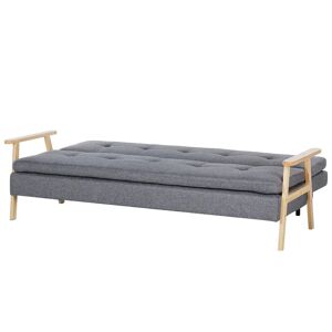 Ebern Designs Avayiah 3 Seater Clic Clac Sofa Bed gray 84.0 H x 204.0 W x 67.0 D cm