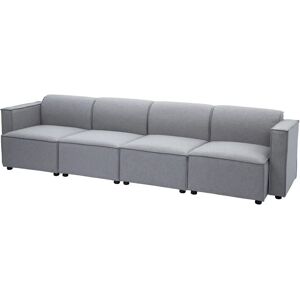 Ebern Designs Ibenass 310Cm Square Arm Modular Sofa gray 75.0 H x 310.0 W x 90.0 D cm