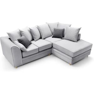 Abakus Direct Chicago Standard Corner Sofa gray 80.0 H x 212.0 W x 164.0 D cm