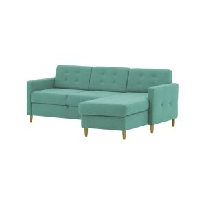 Zipcode Design Borger Reversible Sleeper Corner Sofa blue 86.0 H x 212.0 W x 154.0 D cm