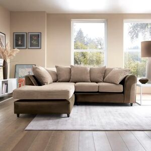 Abakus Direct Harvey Corner Sofa brown