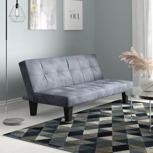 Ebern Designs Rochford 3 Seater Clic Clac Sofa Bed gray 74.0 H x 169.0 W x 84.0 D cm