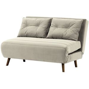 Hashtag Home Kian 2 Seater Fold Out Sofa Bed Light Grey/Dark Oak 78cm H X 120cm W X 90cm D