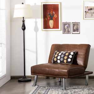 Wayfair Samples Hynleigh 80Cm Faux Leather Armless Reclining Loveseat brown 78.0 H x 80.0 W x 86.0 D cm