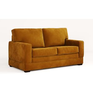 Jay-Be® Urban Sofa Bed with e-Pocket™ Mattress - Two seater - Luxe Velvet Saffron 91cm H X 165cm W X 85cm D