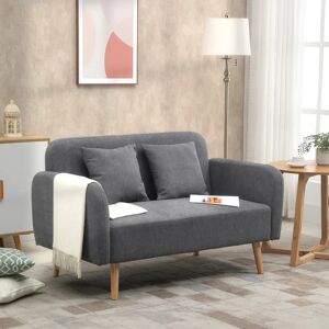 Wayfair Samples Willowick 130Cm Round Arm Loveseat Sofa brown/gray 80.0 H x 130.0 W x 70.0 D cm