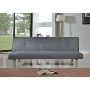 Hashtag Home Navarette 3 Seater Clic Clac Sofa Bed Grey 72cm H X 162cm W X 80cm D