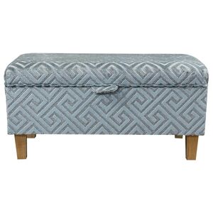 Beaumont 70Cm Rectangle Geometric Storage Ottoman 36.0 H x 70.0 W x 40.0 D cm