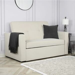 Zipcode Design Bevers 2 Seater Fold out Sofa Bed white 97.0 H x 151.0 W x 91.0 D cm