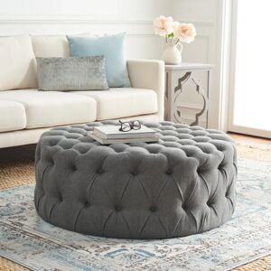 Three Posts Trafford 100Cm Tufted Round Cocktail Ottoman gray 40.89 H x 100.0 W x 100.0 D cm