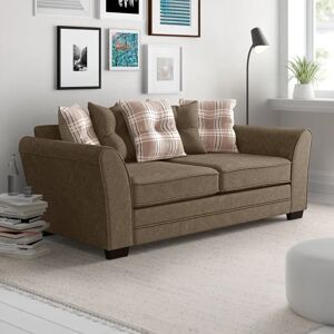 Zipcode Design Kayleigh 3 Seater Sofa brown 91.0 H x 190.0 W x 95.0 D cm