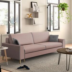 Zipcode Design Artesian 4 Seater Sofa Bed pink 85.0 H x 240.0 W x 95.0 D cm