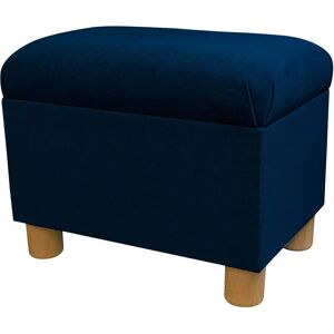 Beaumont 50Cm Wide Rectangle Footstool Ottoman blue 40.5 H x 50.0 W x 33.0 D cm