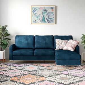 Zipcode Design Eyler 4 Seater Modular Sofa blue 88.9 H x 207.3 W x 151.5 D cm