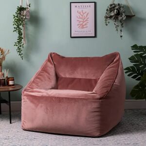 Hashtag Home icon Chessani Velvet Giant Bean Bag Armchair 80.0 H x 100.0 W x 88.0 D cm