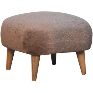 George Oliver Vangilder 40cm Wide Solid Colour Footstool Ottoman brown 35.0 H x 40.0 W x 40.0 D cm