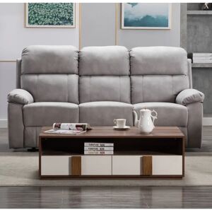 Lark Manor Talence 3 Seater Reclining Sofa gray 100.0 H x 200.0 W x 80.0 D cm