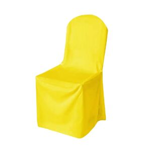 Symple Stuff Round Top Polyester Chair Cover 10PC yellow 50.0 H x 12.0 W x 12.0 D cm