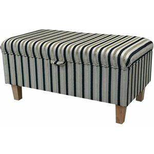 Beaumont 70Cm Rectangle Striped Storage Ottoman gray 36.0 H x 70.0 W x 40.0 D cm