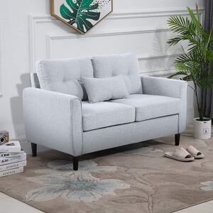 George Oliver Whittaker 2 Seater Sofa Grey 83cm H X 140cm W X 78cm D