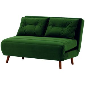 Hashtag Home Kian 2 Seater Fold Out Sofa Bed Aveo/Dark Green 78cm H X 120cm W X 90cm D