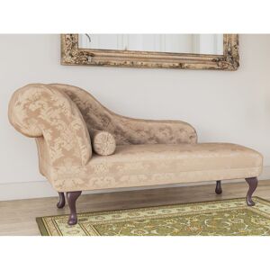 Fleur De Lis Living Neveu Chaise Lounge Cream/Turin Lilac 83cm H X 158cm W X 57cm L
