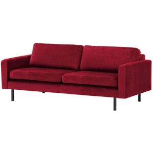 Ebern Designs Lioni 3 Seater Velvet Sofa Red 84cm H X 170cm W X 94cm D