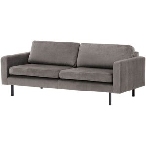 Ebern Designs Lioni 3 Seater Velvet Sofa Light Grey 84cm H X 170cm W X 94cm D