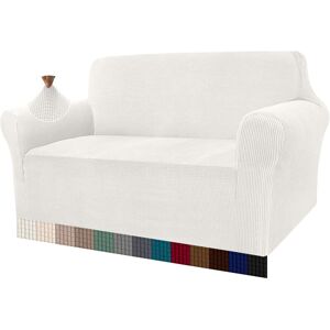 Ebern Designs High Stretch Sofa Covers 3 Seater Super Soft Stylish Couch Covers For Dogs Pets Cats Jacquard Spandex Non Slip Sofa Slipcover For Living Room Furnitur Creamy White 107