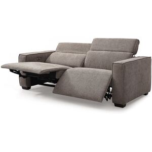 Ebern Designs NOLAN 3 SEATER RECLINER SOFA Beige 98cm H X 210cm W X 104cm D