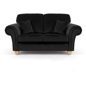 Rosdorf Park Foreston 2 Seater Velvet Sofa Black 2