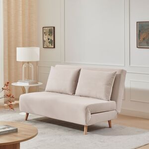 Furniture Box Brody 2 Seater Sofa Bed - Luxury Simple Modern Folding Design Pink Velvet 83cm H X 140cm W X 91cm D