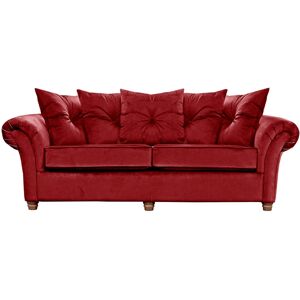 Mercer41 Lila 3 Seater Sofa Burgundy 92cm H X 213cm W X 93cm D
