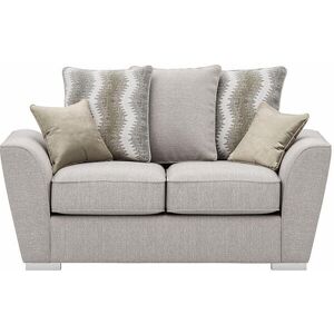 Latitude Run Bailor 2 Seater Sofa with Loose Back Cushions Light Grey/Beige Fabric 84cm H X 178.5cm W X 97cm D