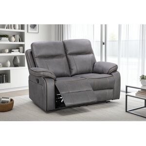 Latitude Run Faux Leather Manual Recliner Sofa Grey 2 Latitude Run Faux Leather Manual Recliner Sofa Grey 2