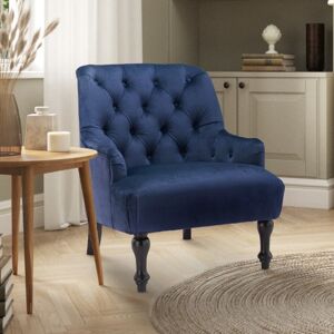 Marlow Home Co. Edgeley Velvet Tufted Armchair Blue 85cm H X 70cm W X 77cm D Marlow Home Co. Edgeley Velvet Tufted Armchair Blue 85cm H X 70cm W X 77cm D
