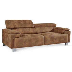 Latitude Run Suede Sofa Brown 81cm H X 208cm W X 102cm D Latitude Run Suede Sofa Brown 81cm H X 208cm W X 102cm D