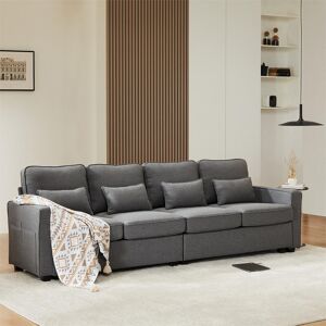 17 Stories Bobi 19 - Piece Upholstered Sofa & Chaise Gray 87cm H X 264cm W X 83cm D 17 Stories Bobi 19 - Piece Upholstered Sofa & Chaise Gray 87cm H X 264cm W X 83cm D