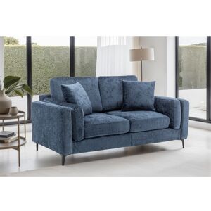 George Oliver Textured Chenille Sofa Blue 85cm H X 166cm W X 90cm D George Oliver Textured Chenille Sofa Blue 85cm H X 166cm W X 90cm D