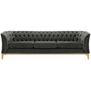 Lark Manor Burnham Velvet 3 Seater Sofa Grey 74cm H X 248cm W X 80cm D Lark Manor Burnham Velvet 3 Seater Sofa Grey 74cm H X 248cm W X 80cm D