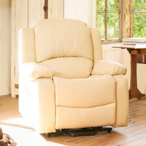 Marlow Home Co. Marisela Faux Leather Manual Recliner Cream 103cm H X 92cm W X 99cm D Marlow Home Co. Marisela Faux Leather Manual Recliner Cream 103cm H X 92cm W X 99cm D
