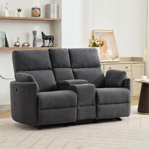 Latitude Run Powell 2 Seat Rocker Recliner Sofa with Centre Console Dark Grey 103cm H X 185cm W X 95cm D Latitude Run Powell 2 Seat Rocker Recliner Sofa with Centre Console Dark Grey 103cm H X 185cm W X 95cm D