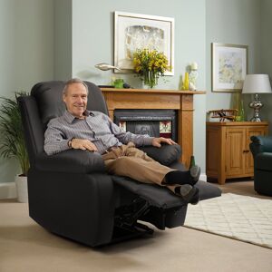 17 Stories Kyilaa Vegan Leather Reclining Chair Black Faux Leather 106cm H X 82cm W X 95cm D 17 Stories Kyilaa Vegan Leather Reclining Chair Black Faux Leather 106cm H X 82cm W X 95cm D