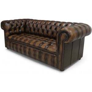 Rosalind Wheeler Aaylah-Rose 200Cm Genuine Leather Scroll Arm Chesterfield Sofa Antique Tan 75cm H X 200cm W X 90cm D Rosalind Wheeler Aaylah-Rose 200Cm Genuine Leather Scroll Arm Chesterfield Sofa Antique Tan 75cm H X 200cm W X 90cm D