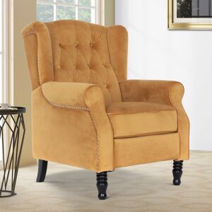 Three Posts Doylestown Manual Recliner Gold 104cm H X 78cm W X 88cm D Three Posts Doylestown Manual Recliner Gold 104cm H X 78cm W X 88cm D